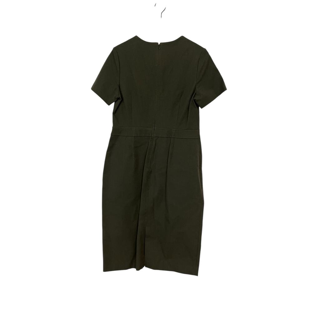 Banana Republic Short Sleeve Olive Green Sheath Dress Womens Size 12 - Picture 3 of 7